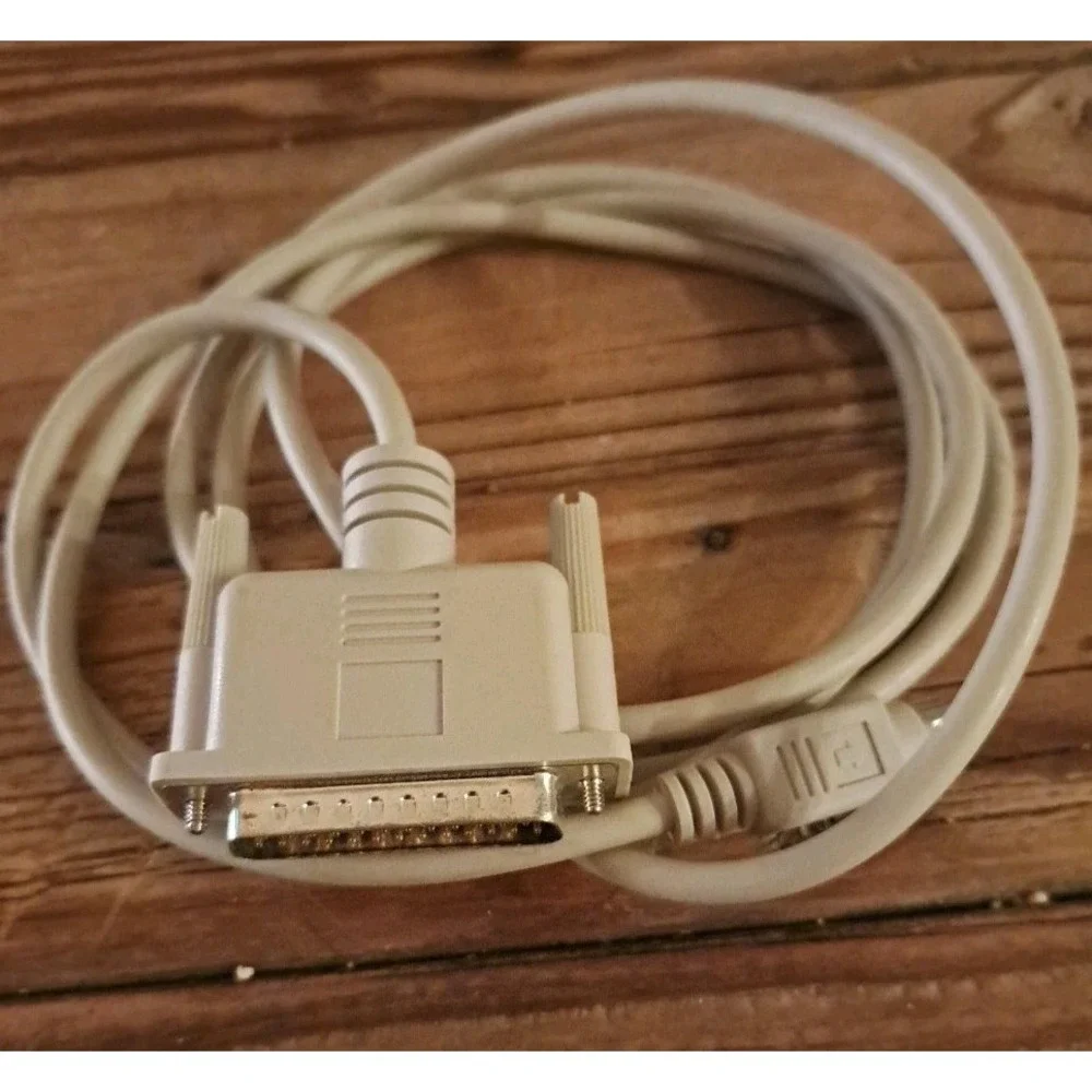 Vintage DB25 Pin Male to DB8 Pin Male Cable- For Apple, Mac (?)